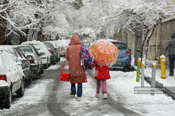 خاتمه بارش برف و باران در ایران ، هوا گرم تر می گردد؟